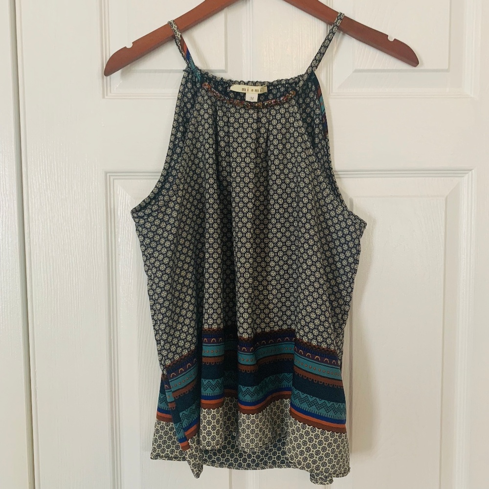 MIAMI Bead detail boho dressy tank